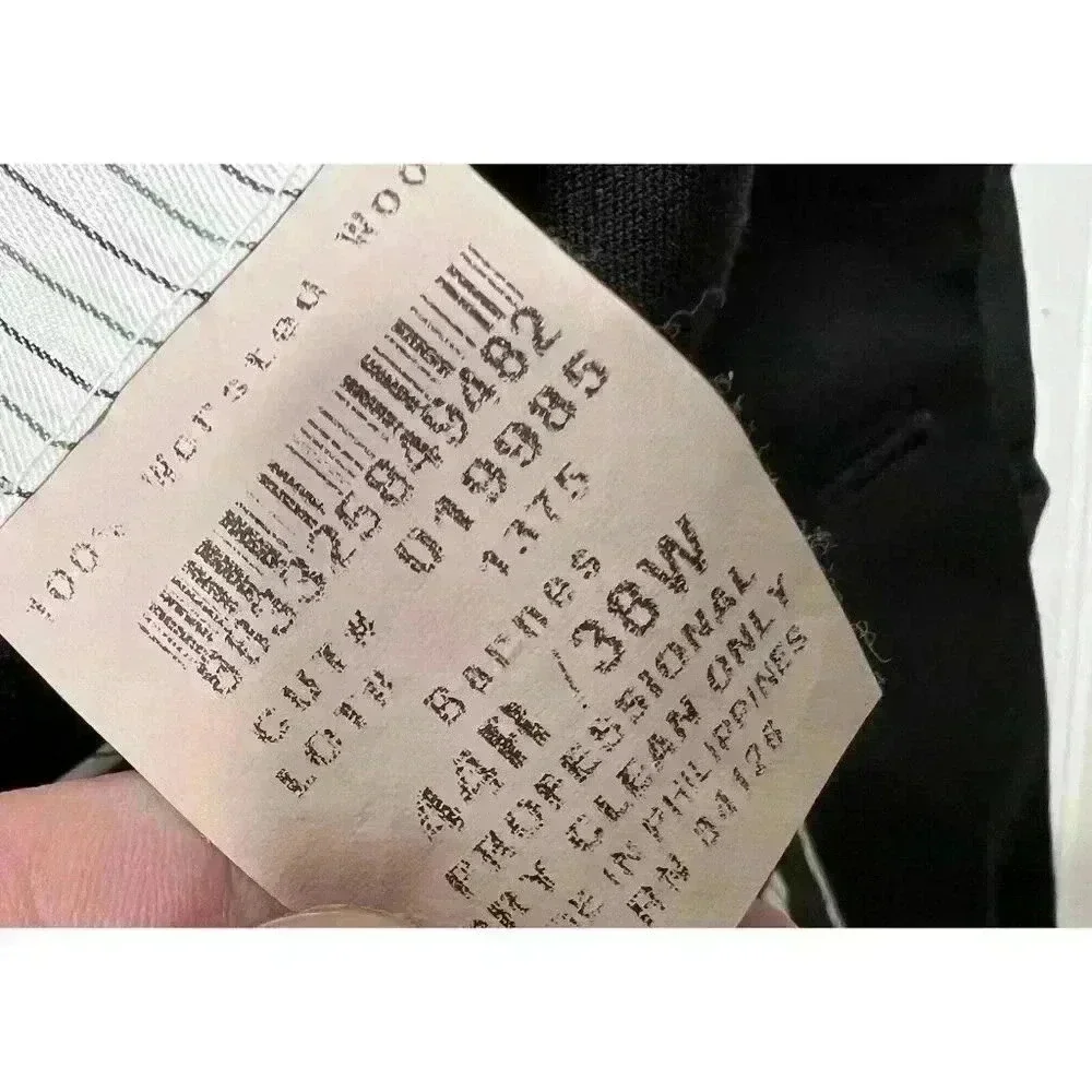 BCBG ATTITUDE MENS Black SPORT SUIT JACKET COAT Worsted Wool 44R